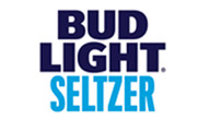 Logo of trivia company Bud Light Seltzer featuring bold blue and white lettering.